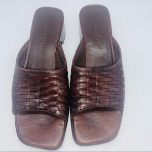 Cole Haan Brown Woven Mules size 7